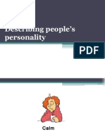 Describing People Personality