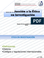 Etica en Investigacion Def Historia