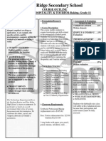 Course Outline-Grade 11 Baking