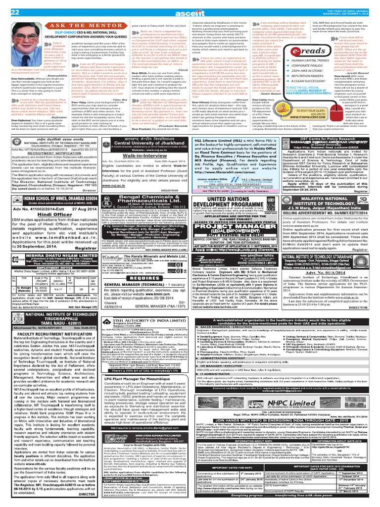 CUJ Walk-in Interview for Assistant Professors | PDF