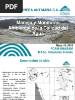 Manejo y Monitoreo de Agua en Antamina - FCAM UNASAM 2014