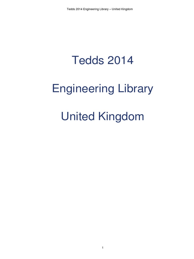 Tedds Engineering Library (GB) | PDF | Beam (Structure) | Structural Steel