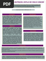 Banner Sobre Má Nutrição, Estilo de Vida e Câncer