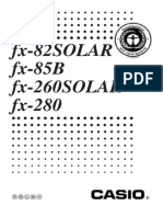 Casio Fx-260SOLAR User Guide