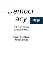 Democracy 70 Questions About Democracy