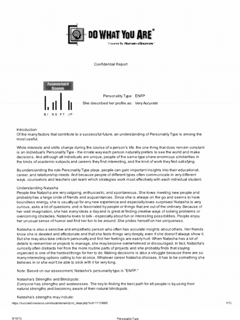 ENFP Personality Insights and Career Paths | PDF | Human Resource ...