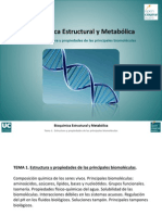 Tema 1. Estructura y Propiedades de Las Principales Biomoleculas