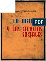 Fernand Braudel - La Historia y Las Ciencias Sociales