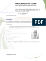 Ficha Tecnica Lentes de Seguridad PDF