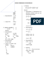 Operaciones Combinadas Con Decimales PDF