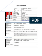 Curriculum Vitae: Personal Data