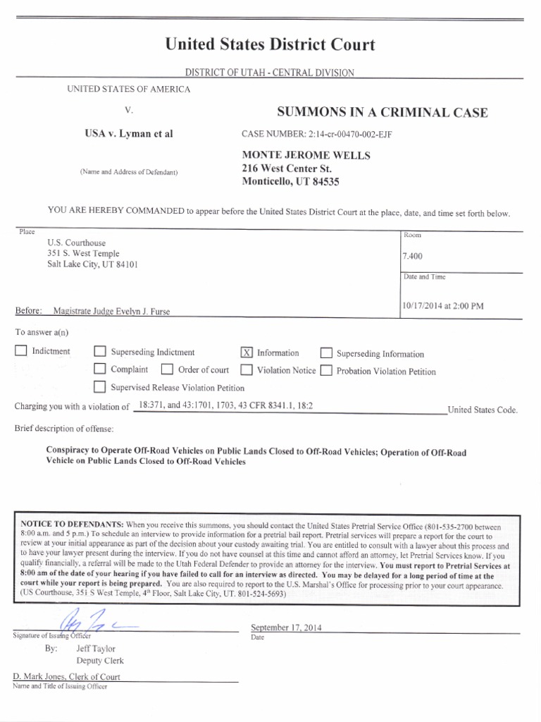 Summon in Criminal Case | PDF