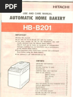 Hitachi HB-B102 Recipe Booklet | Breads | Baking