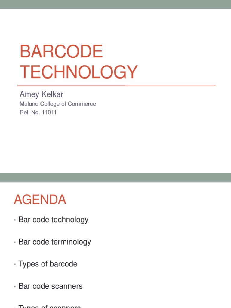 Overview of Barcode Technology | PDF | Barcode | Universal Product Code