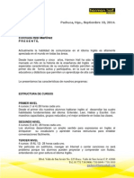 Información Cursos Harmon Hall Adultos Itzel Martínez PDF