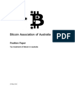 BAA Position Paper - Taxation of Digital Currencies - Bitcoin Australia