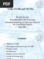 VAR, SVAR and VECM