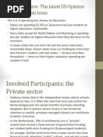 Issue Overview: The Latest US Opinion Regarding This Issue