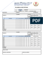 10 Planilla Futsal 2014 - Prado PDF