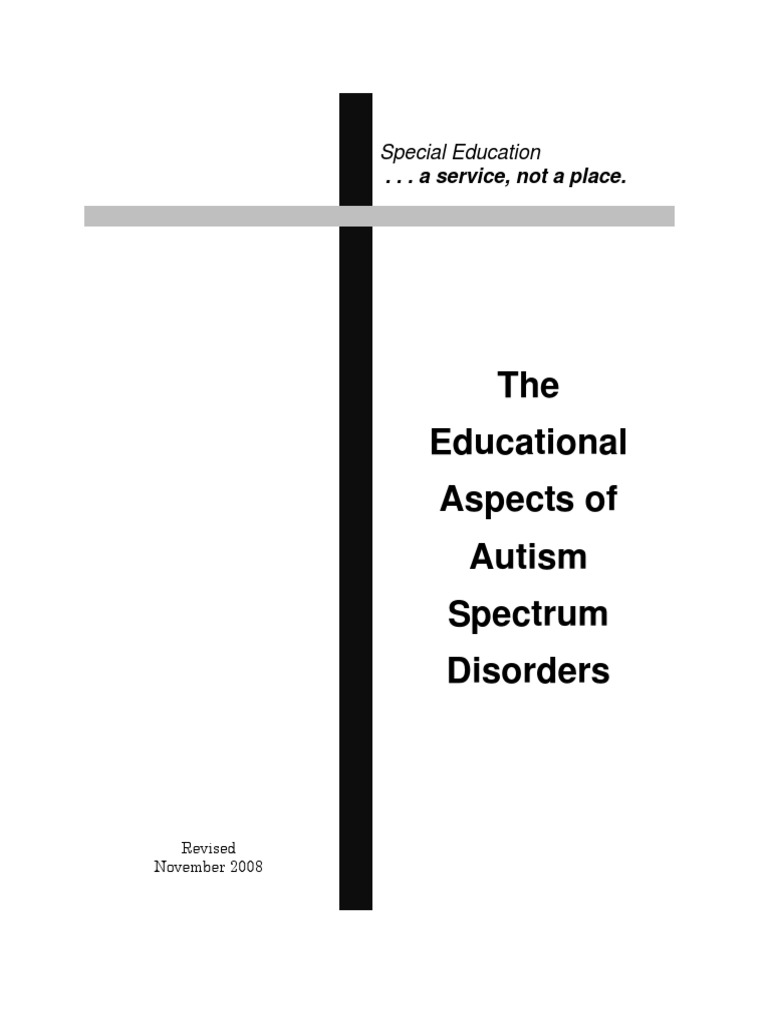 Autism Manual PDF | PDF | Pervasive Developmental Disorders | Autism ...