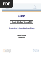 Corrosion Contro in Pipelines Using Oxygen Stripping Shankardass