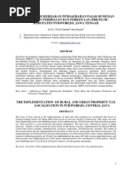 Download Implementasi Kebijakan Pendaerahan PBB P2 Di Kab Purworejo - Jurnal by lulunurulj SN241676343 doc pdf