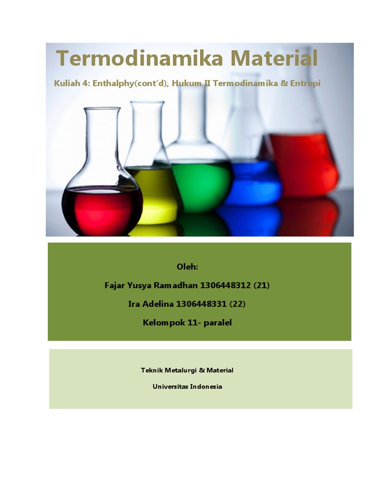 MAKALAH Hukum II Termodinamika
