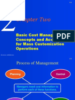 Chapter Two: Basic Cost Management Concepts and Accounting For Mass Customization Operations