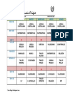 Horario 1º Primaria Curso 2014