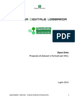 OpenData Proposta Di Datasets e Formati Per EELL - Regione Lombardia