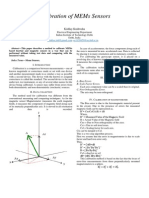 Calibration of MEMs Sensors