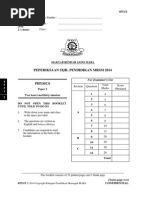 SPM Probability Table