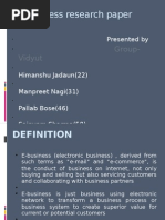 Download E-Business Research Paper by sanjeeb tamuli SN24168623 doc pdf