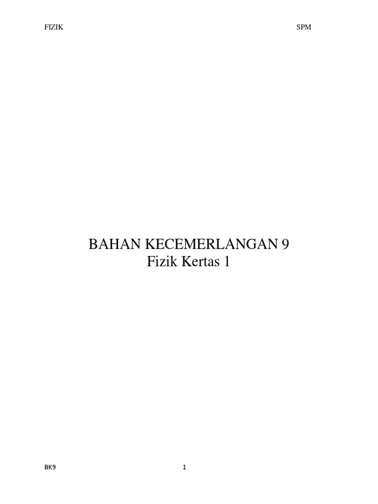 SPM Trial Papers (Physics) - SPM - Free SPM Tips 2019 by 