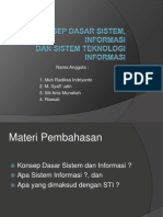 Konsep Dasar Sistem Informasi Dan Sistem Teknologi Informasi