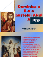 Duminica a II-a a Pastelui - textul evanghelic A