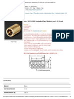 Brass Inserts - Plastics