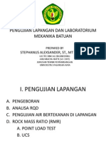 Pengujian Lapangan Dan Laboratorium PDF