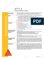 Mortero Fluido Nivelacion Relleno Sikatop 111 3 PDF