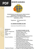 Kuliah Umum STPN Dr. Ronsen Pasaribu, SH., MM