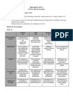 Progress Test 2 Level 8a 