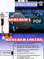 Hanjar Tata Cara Berlalu Lintas