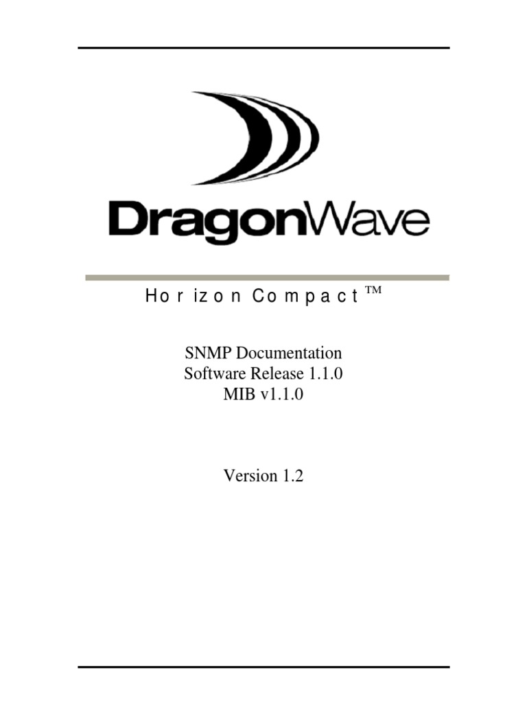 Horizon Compact SNMP Documentation v1.2 (83-000030-01-01-02) PDF | PDF ...