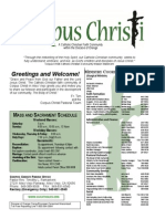 Corpus Christi Sunday Bulletin Feb 01-02, 2014