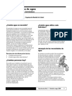 Cantidad Minima de Agua para Uso Domestico