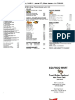 Seafood Mart Menu