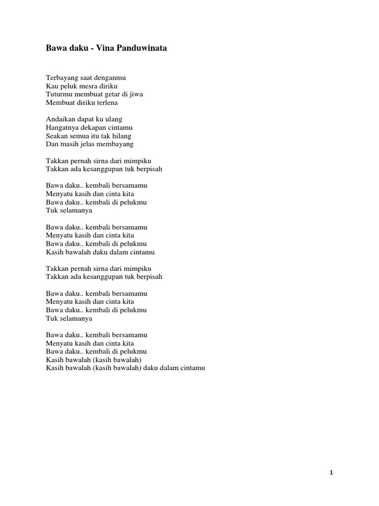 Lirik Lagu Indonesia Pdf