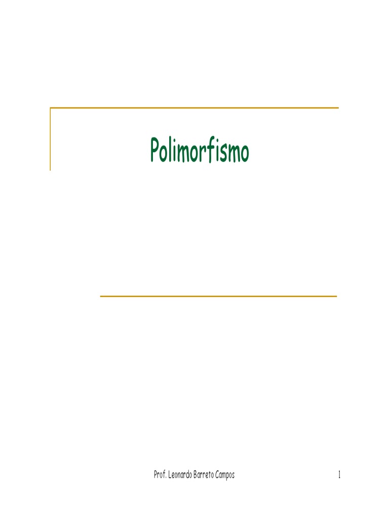 Polimorfismo em C e Java | PDF | Classe (programação de computadores ...