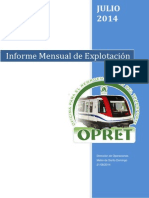 Metro Santo Domingo Informe Mensual de Explotación Julio 2014.pdf
