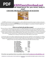 Download SCENTsory Overload Custom Scented ALL NATURAL Body Oils  Skin Creams by Traci Paire - Creator SN2417366 doc pdf